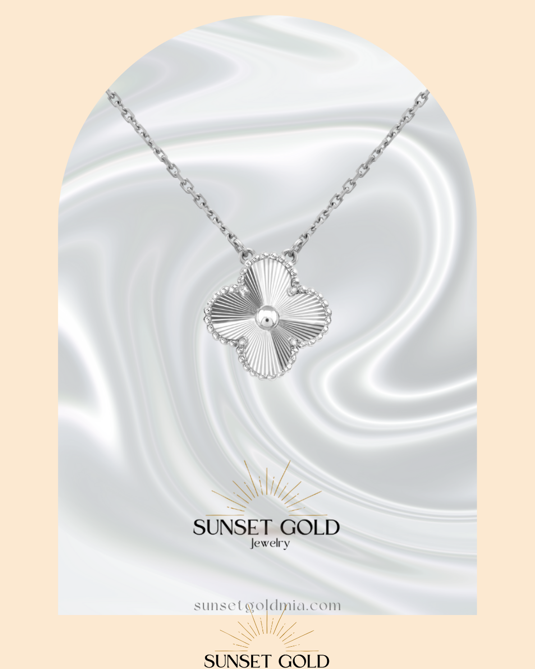 V Clover Necklace 18K Gold/Stainless Steel