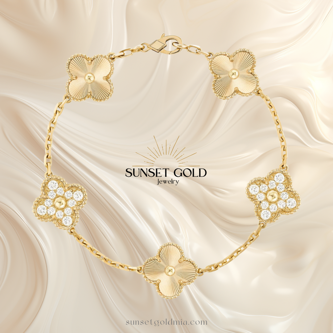 SGM | V Clover Bracelet 18K Gold plated/Stainless Steel 💎