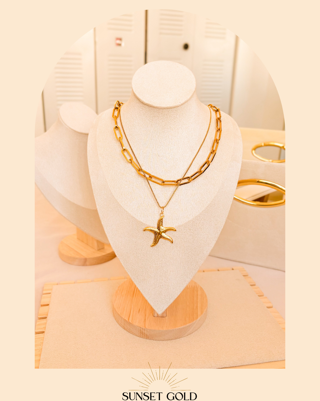 Starfish Kiss Duo-Stack Necklace