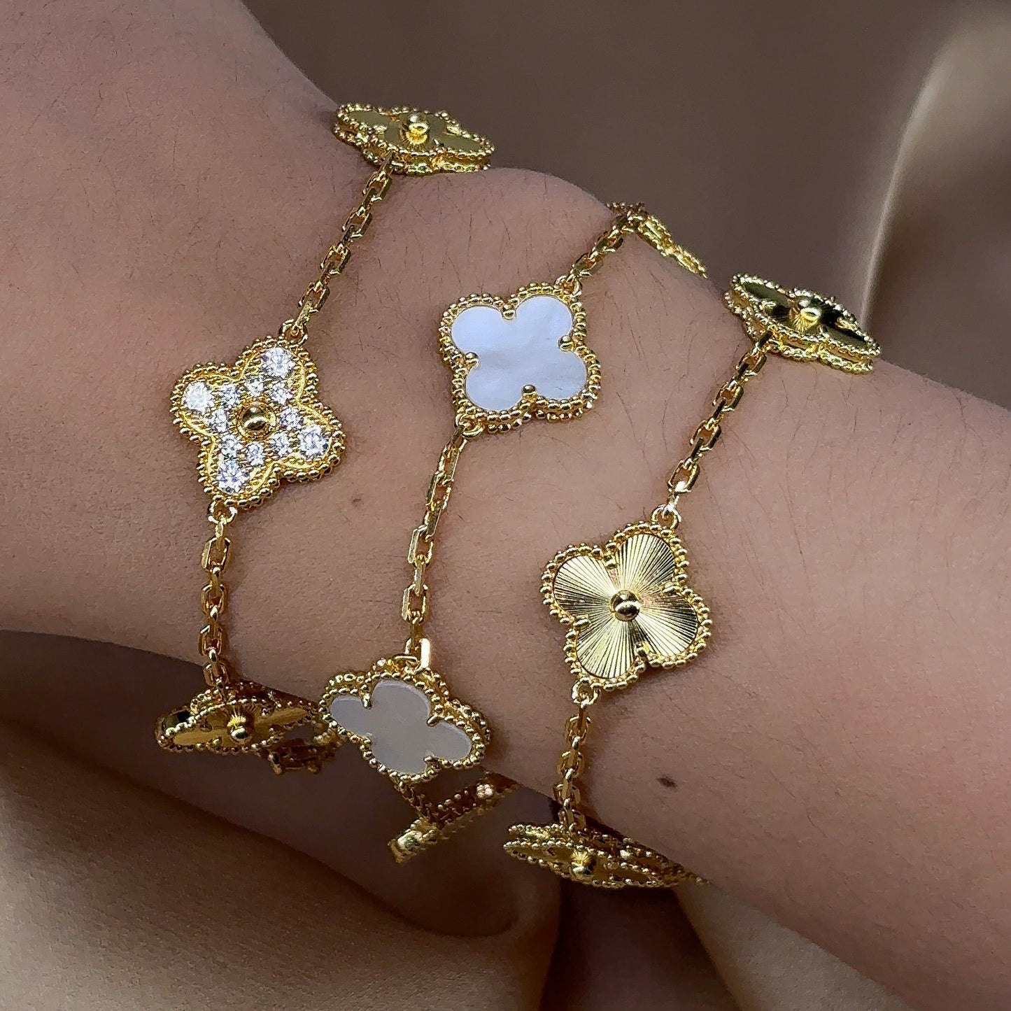 SGM | V Clover Bracelet 18K Gold plated/Stainless Steel 💎