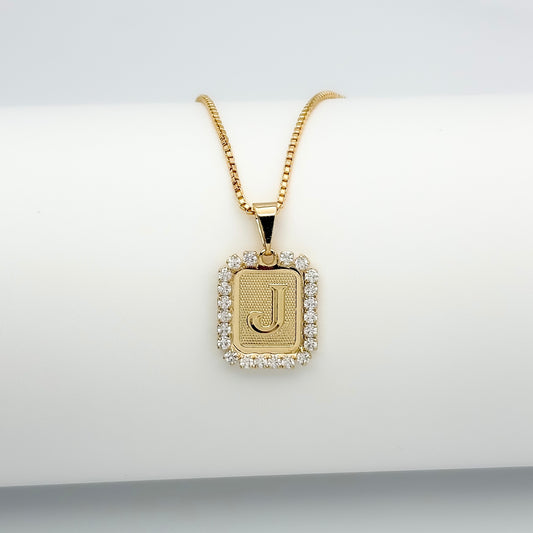 Initial Pendant with Necklace 💎 18K Gold Filled | Non-tarnish/fade, Waterproof, Hypoallergenic