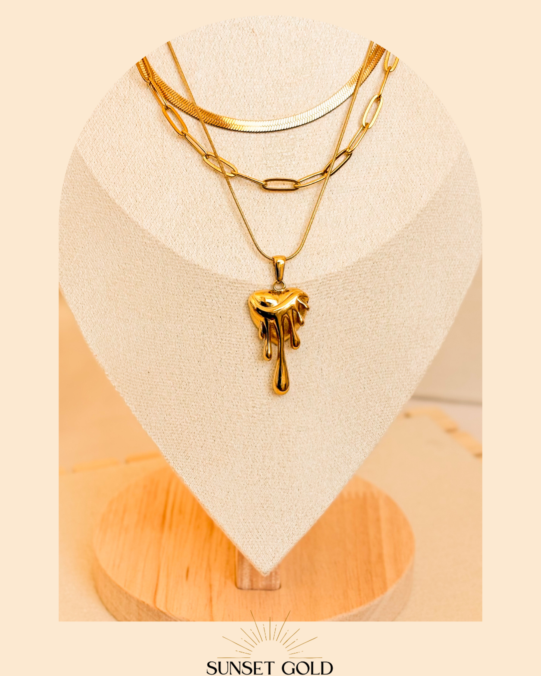 Heartlight Trio-Stack Necklace