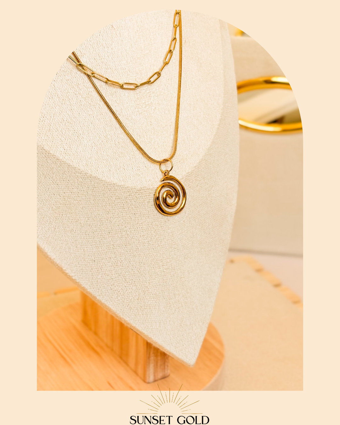 Golden Flow Duo-Stack Necklace