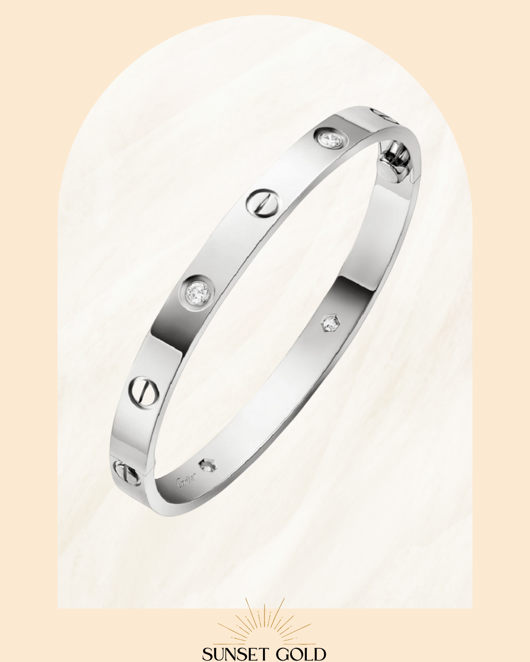 Luv Bracelet Gold & Silver | Stainless Steel/Waterproof 19cm