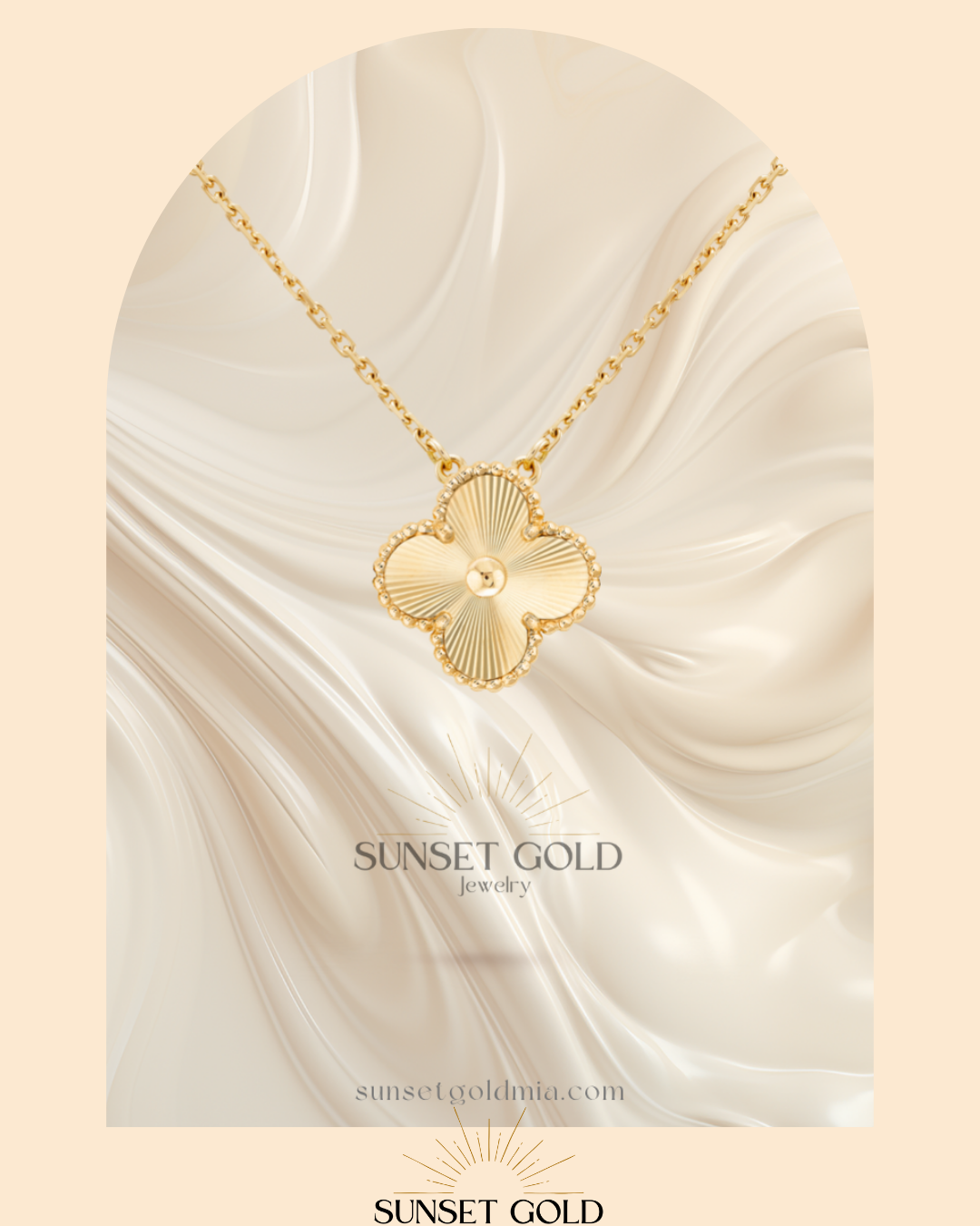 V Clover Necklace 18K Gold/Stainless Steel