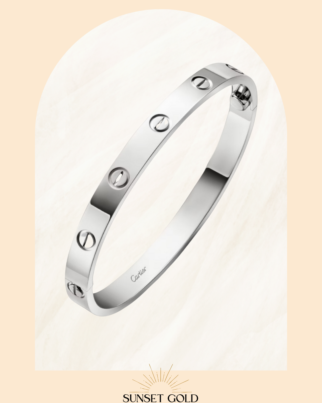 Luv Bracelet Gold & Silver | Stainless Steel/Waterproof 19cm