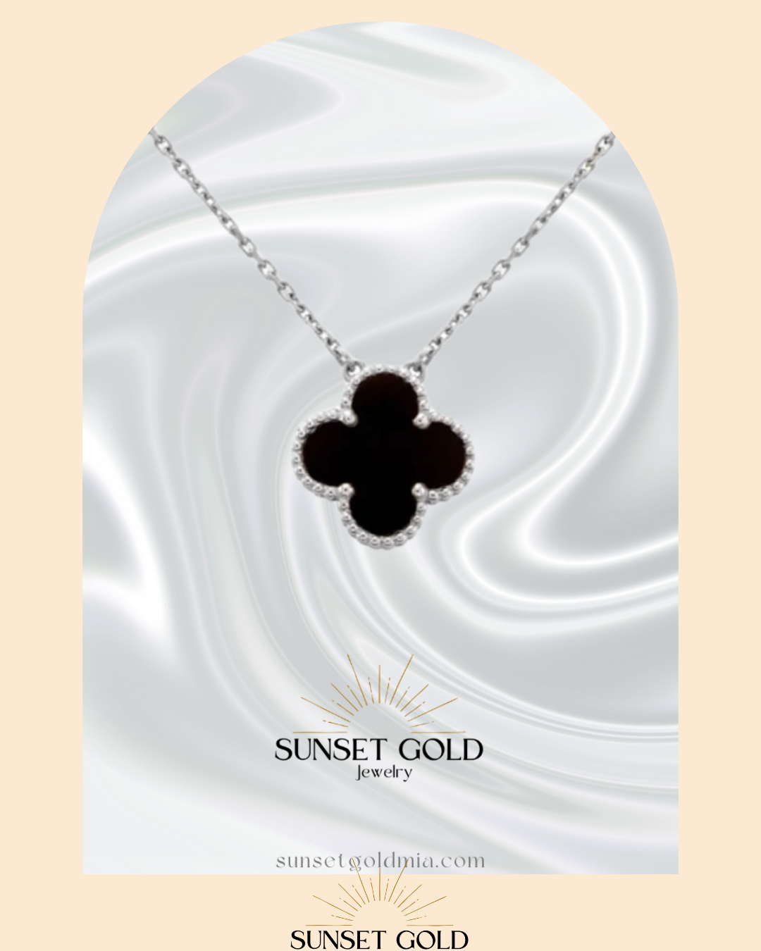 V Clover Necklace 18K Gold/Stainless Steel