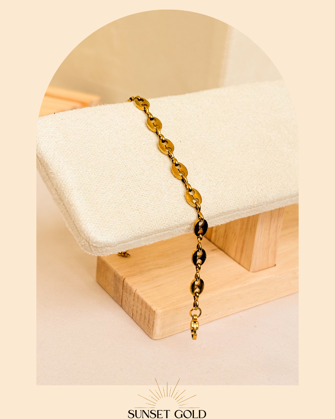 Halo Chain Necklace & Bracelet Set