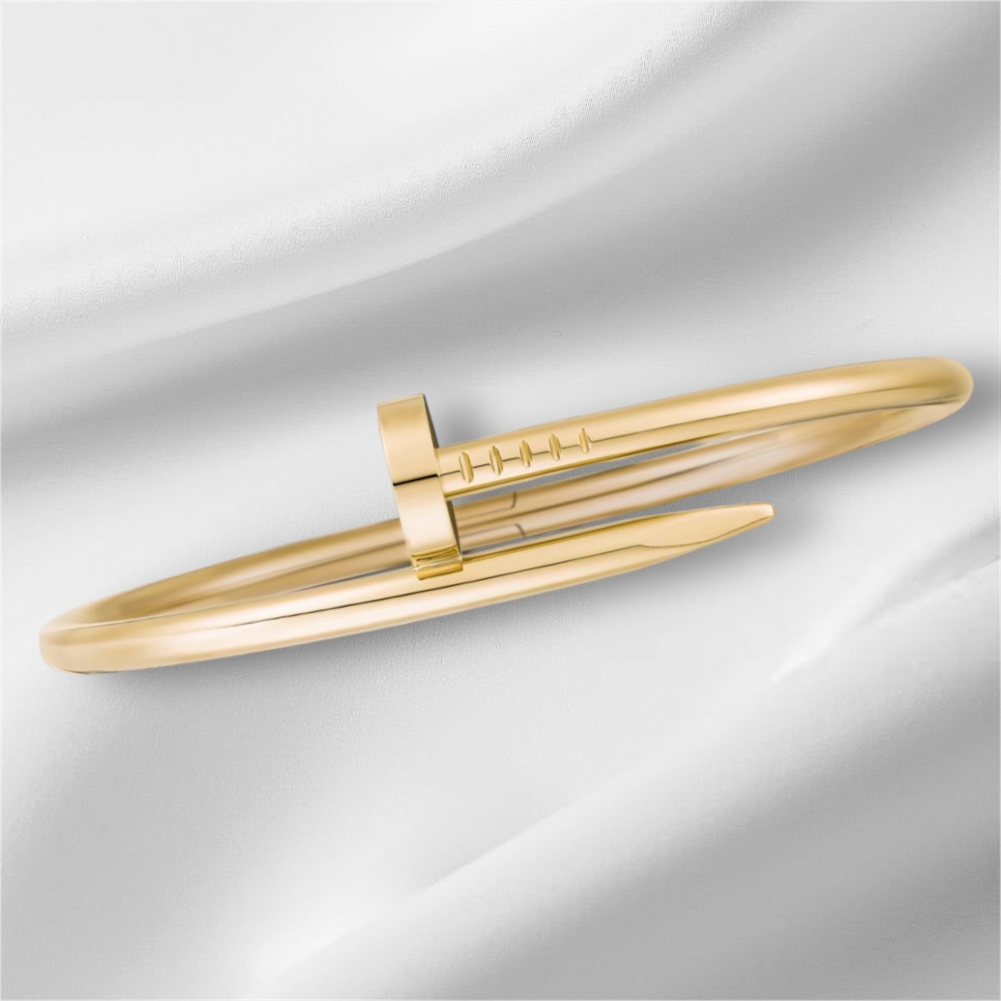 C Nail Bangle\Bracelet Plain Silver or Gold