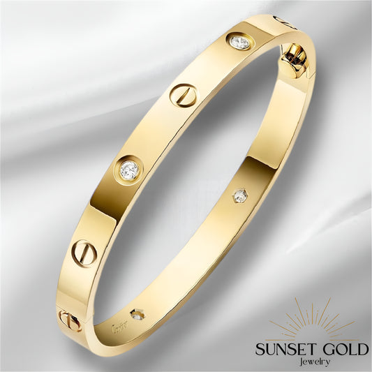 Luv Bracelet Gold & Silver | Stainless Steel/Waterproof 17cm