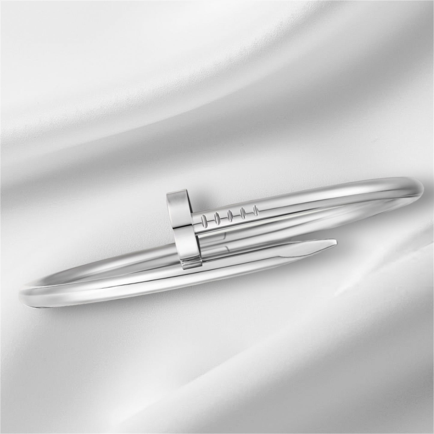 C Nail Bangle\Bracelet Plain Silver or Gold