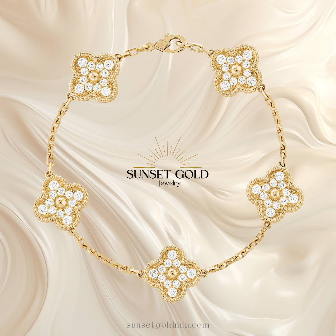 SGM | V Clover Bracelet 18K Gold plated/Stainless Steel 💎