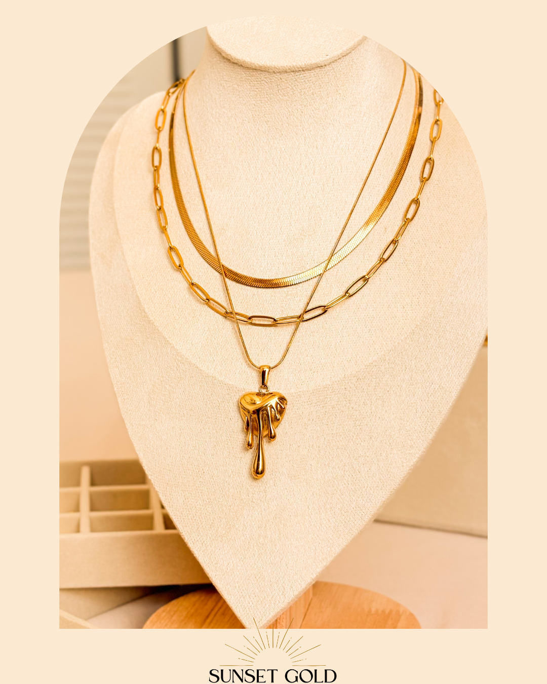 Heartlight Trio-Stack Necklace