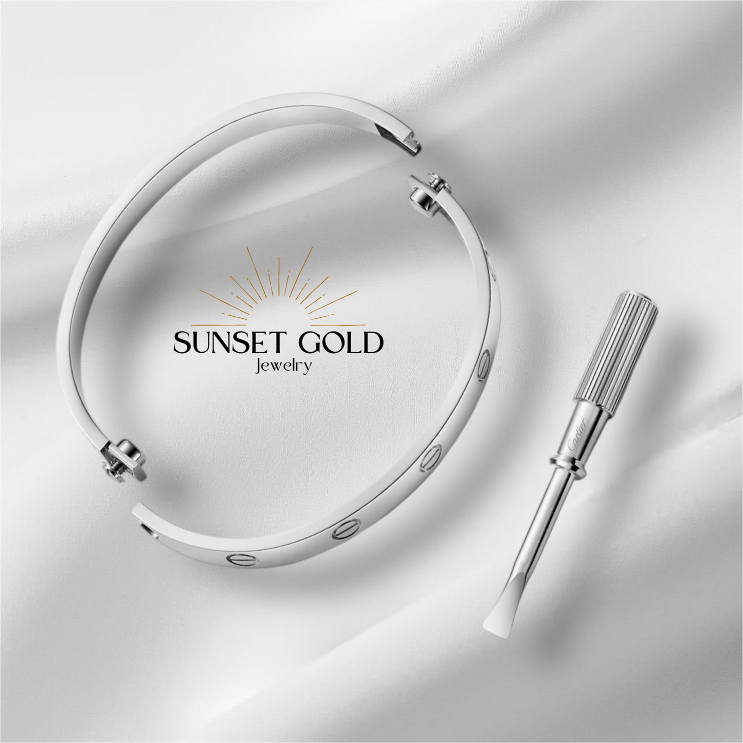 Luv Bracelet Gold & Silver | Stainless Steel/Waterproof 17cm