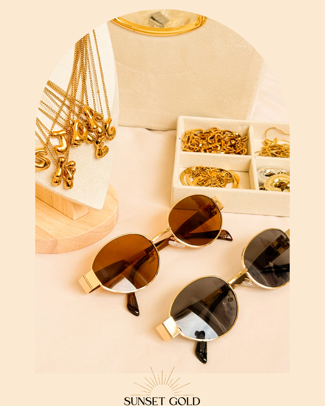 Halo Shades - Oval Sunglasses Brown and Black