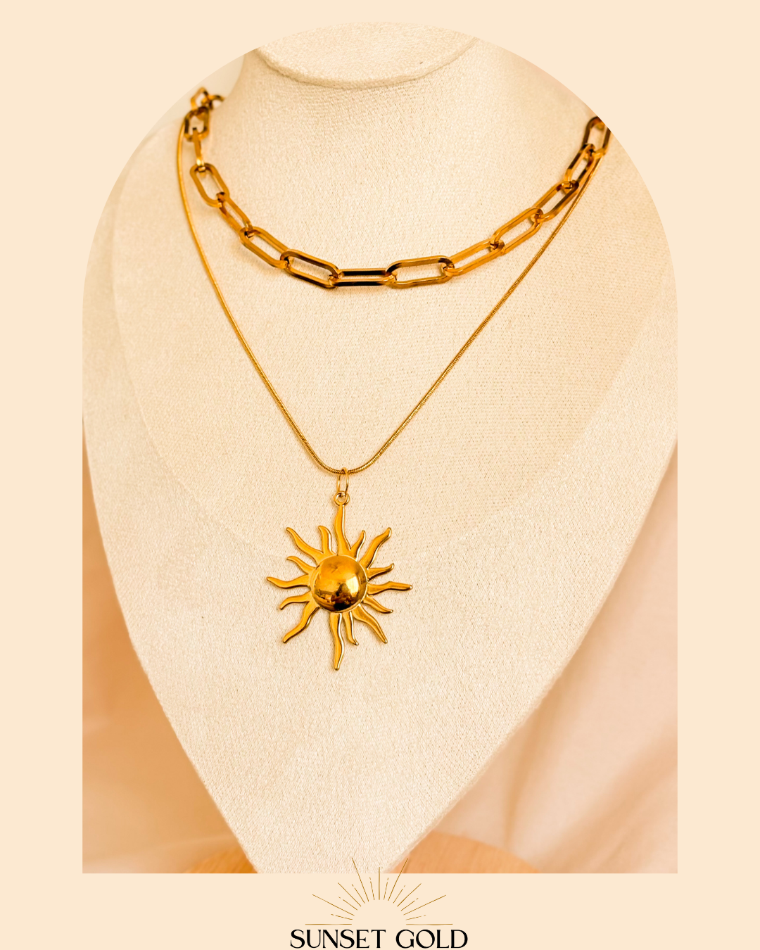 Eternal Sun Duo-Stack Necklace