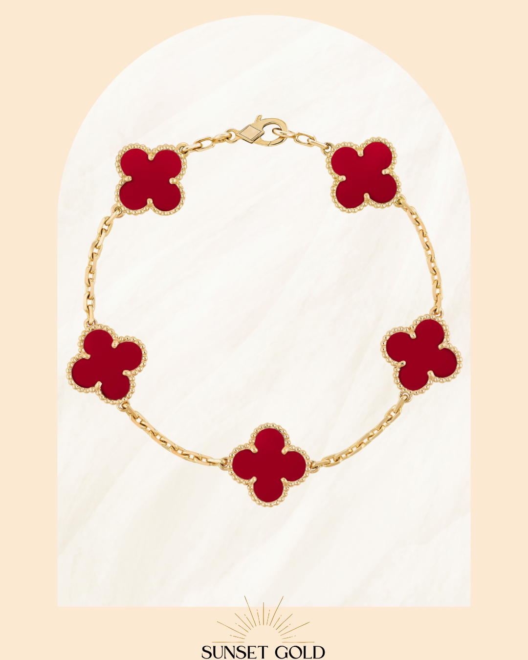 SGM | V Clover Bracelet 18K Gold plated/Stainless Steel 💎