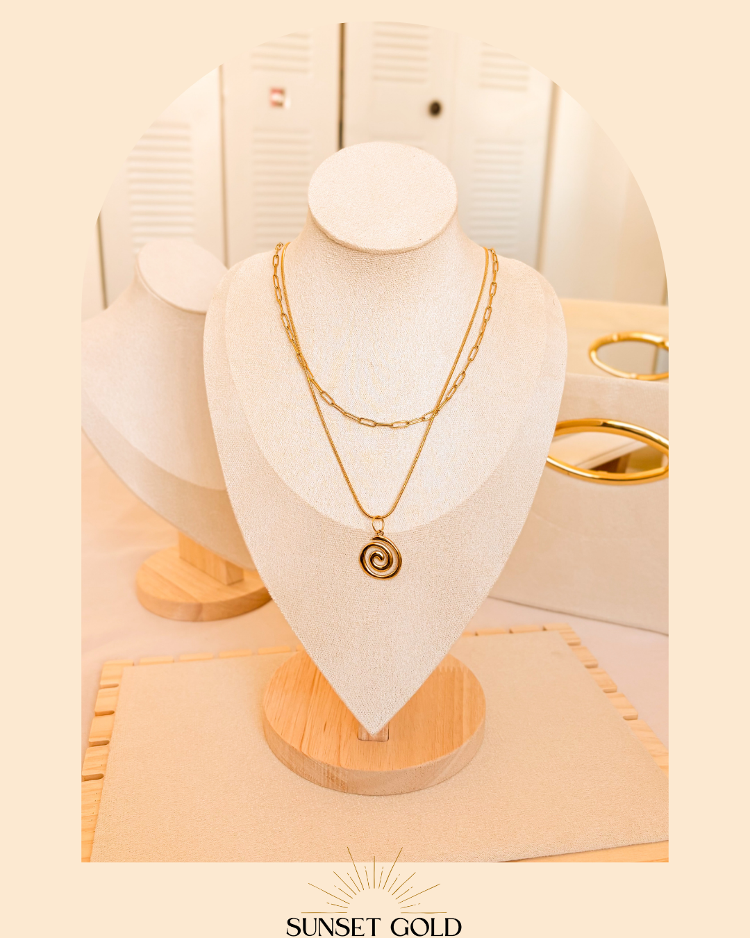 Golden Flow Duo-Stack Necklace