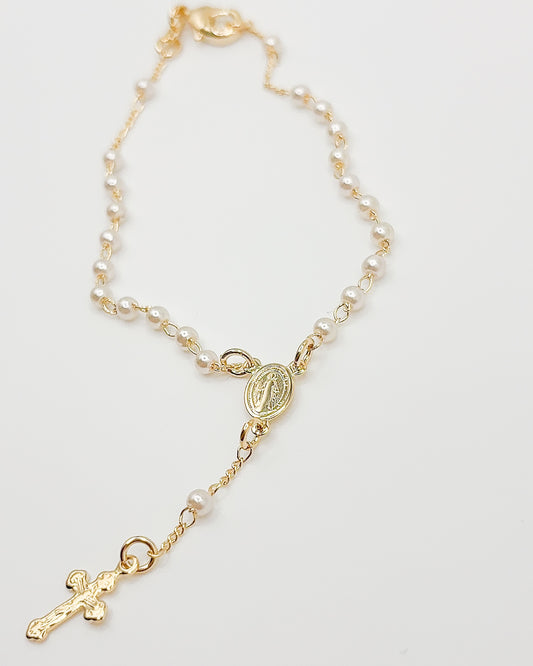 SGM Rosary Bracelet 🌟 18K Gold Filled Fine Jewelry