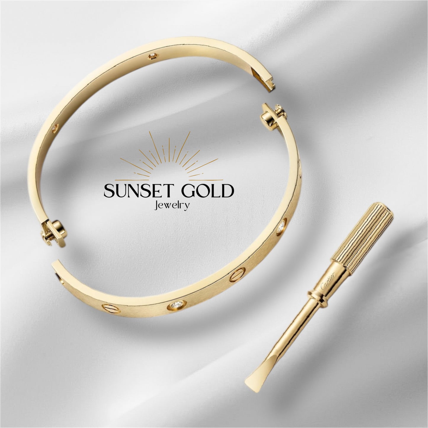 Luv Bracelet Gold & Silver | Stainless Steel/Waterproof 17cm